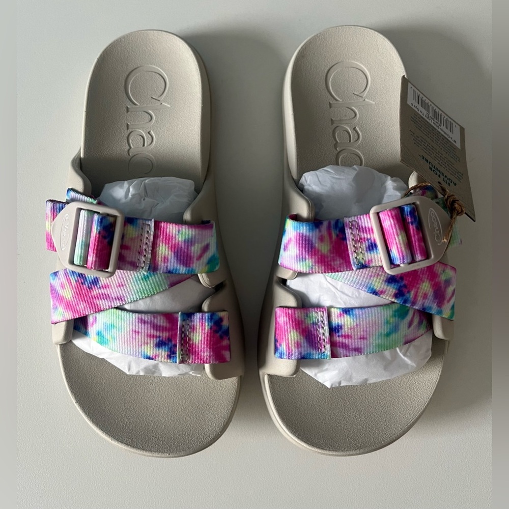 Chaco Chillos Slide Sandals Tie Dye | NWT Women’s Size 6M - Picture 6 of 7